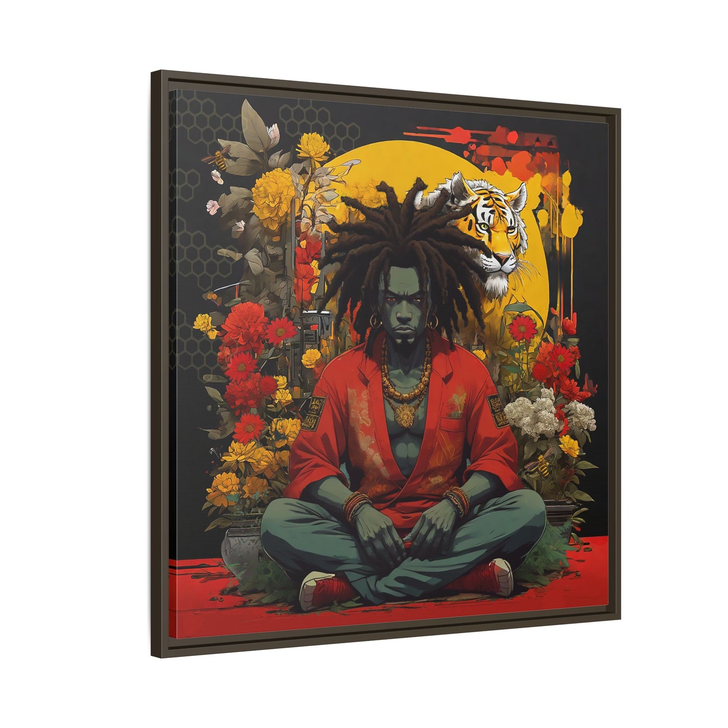 AfroBotRai " Meditation" Canvas Gallery Wraps