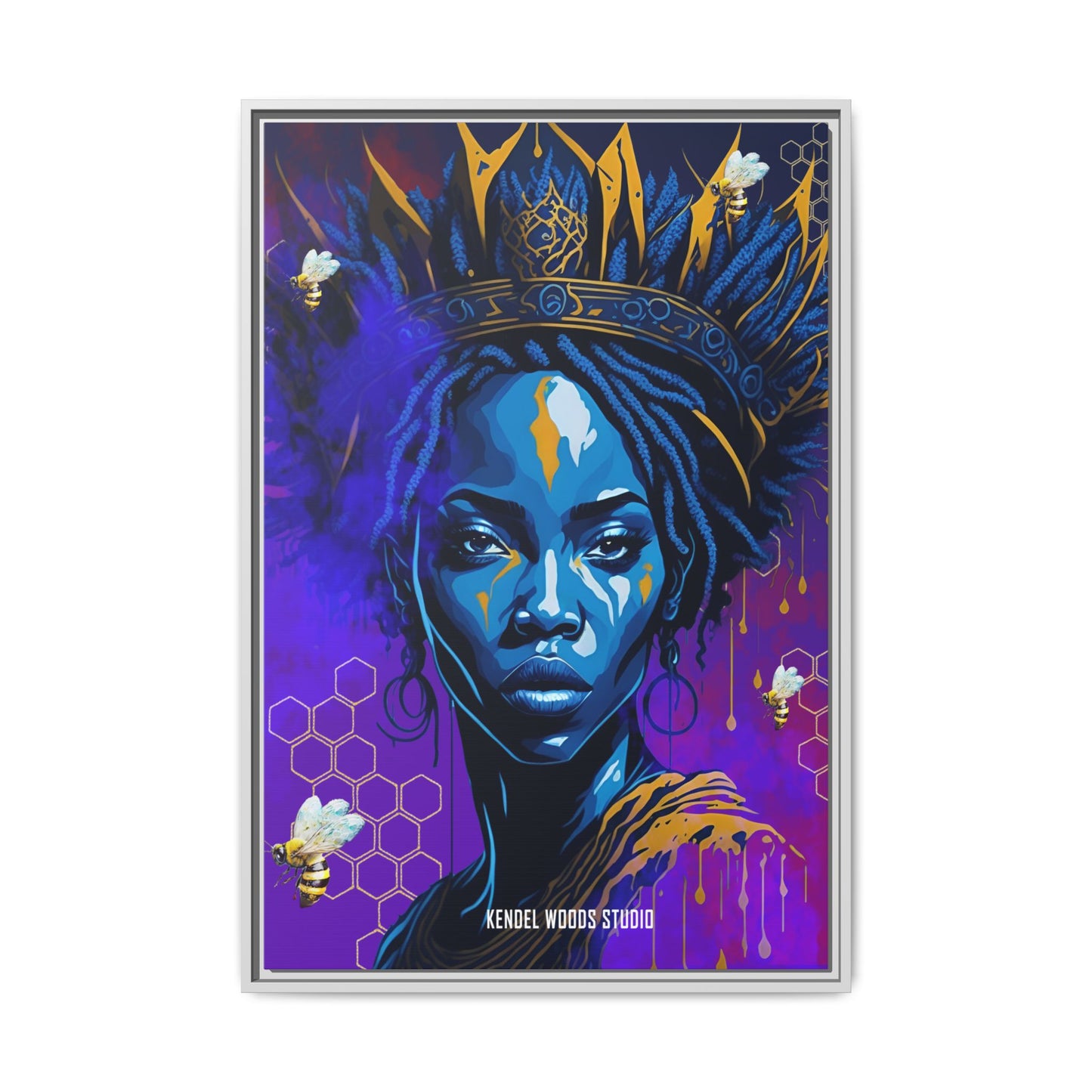 New Type Indigo Canvas Gallery Wraps