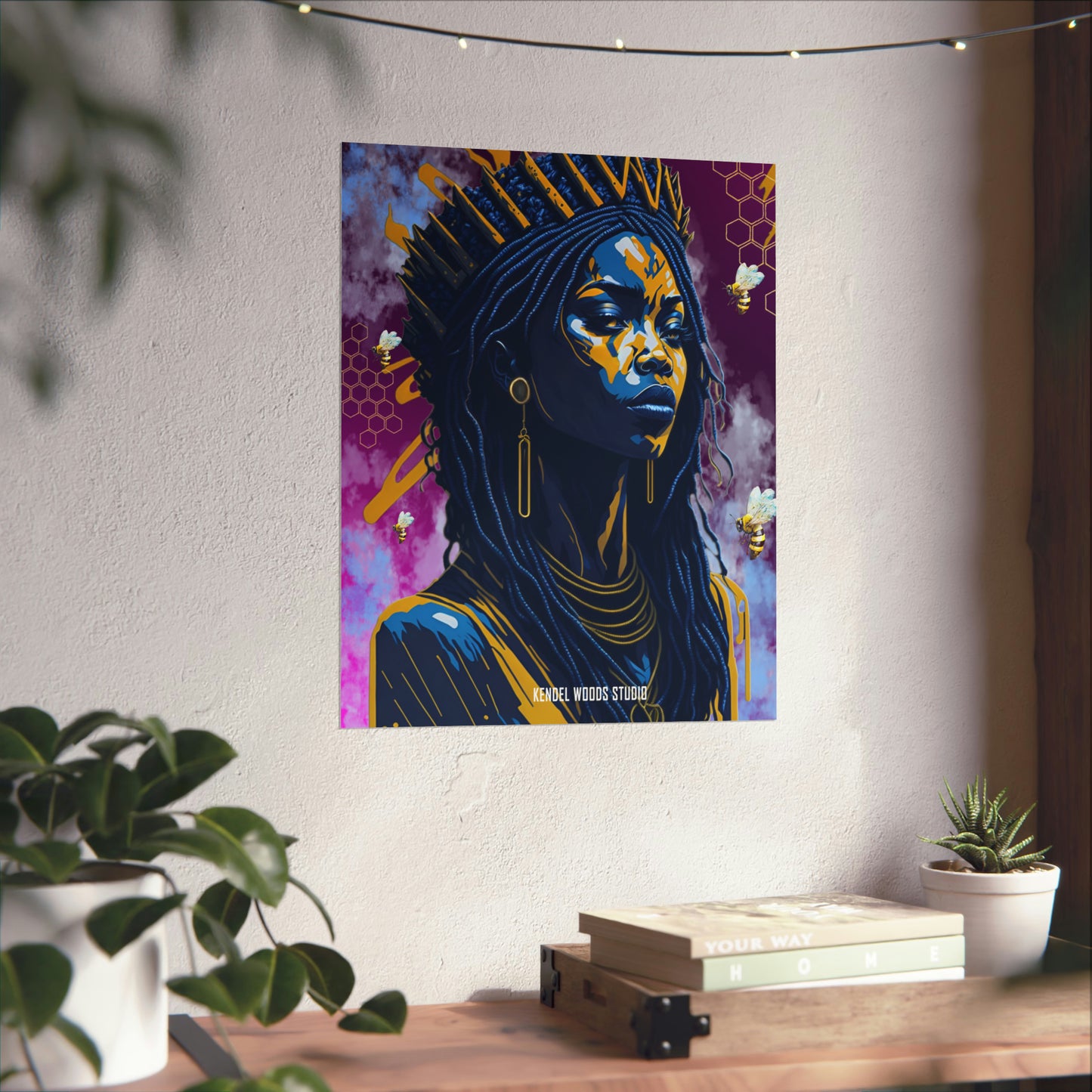 New Type Violet Matte Vertical Posters