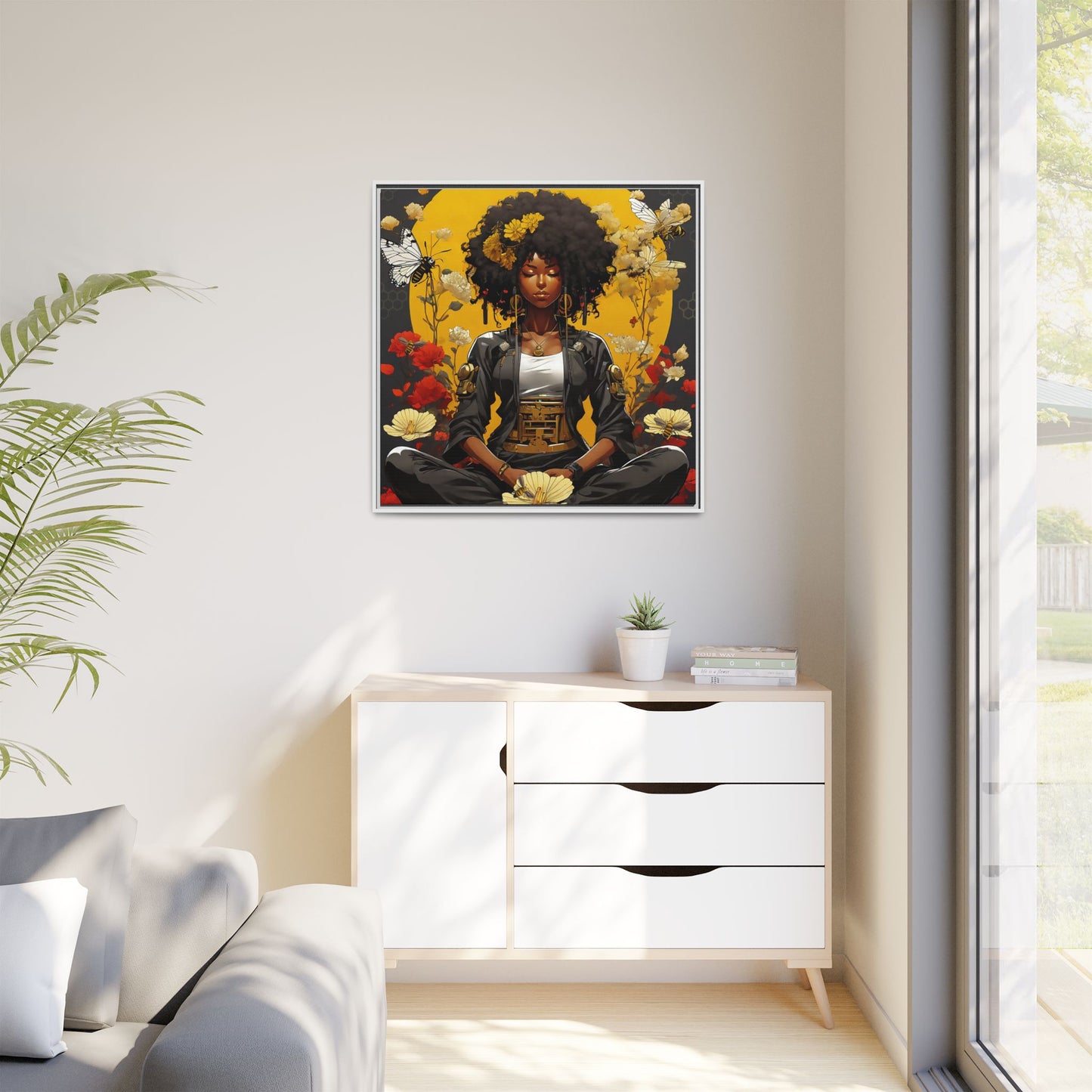 Garden Meditation " Meditation" Canvas Gallery Wraps