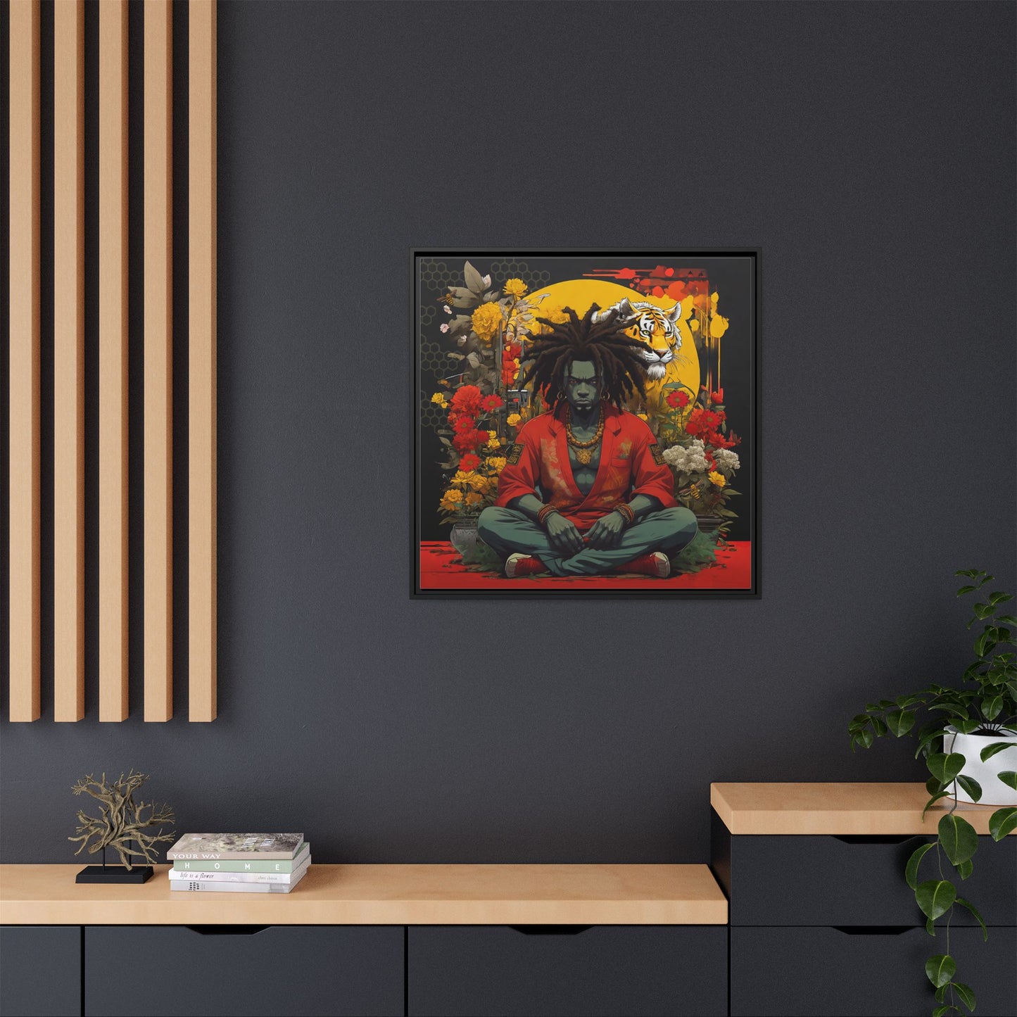 AfroBotRai " Meditation" Canvas Gallery Wraps