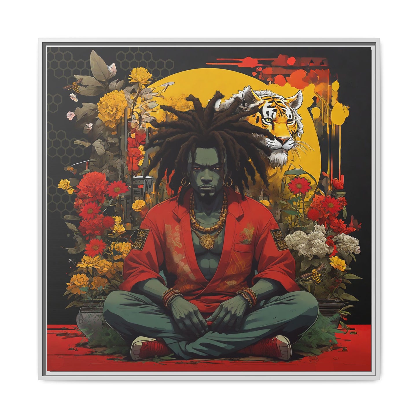 AfroBotRai " Meditation" Canvas Gallery Wraps