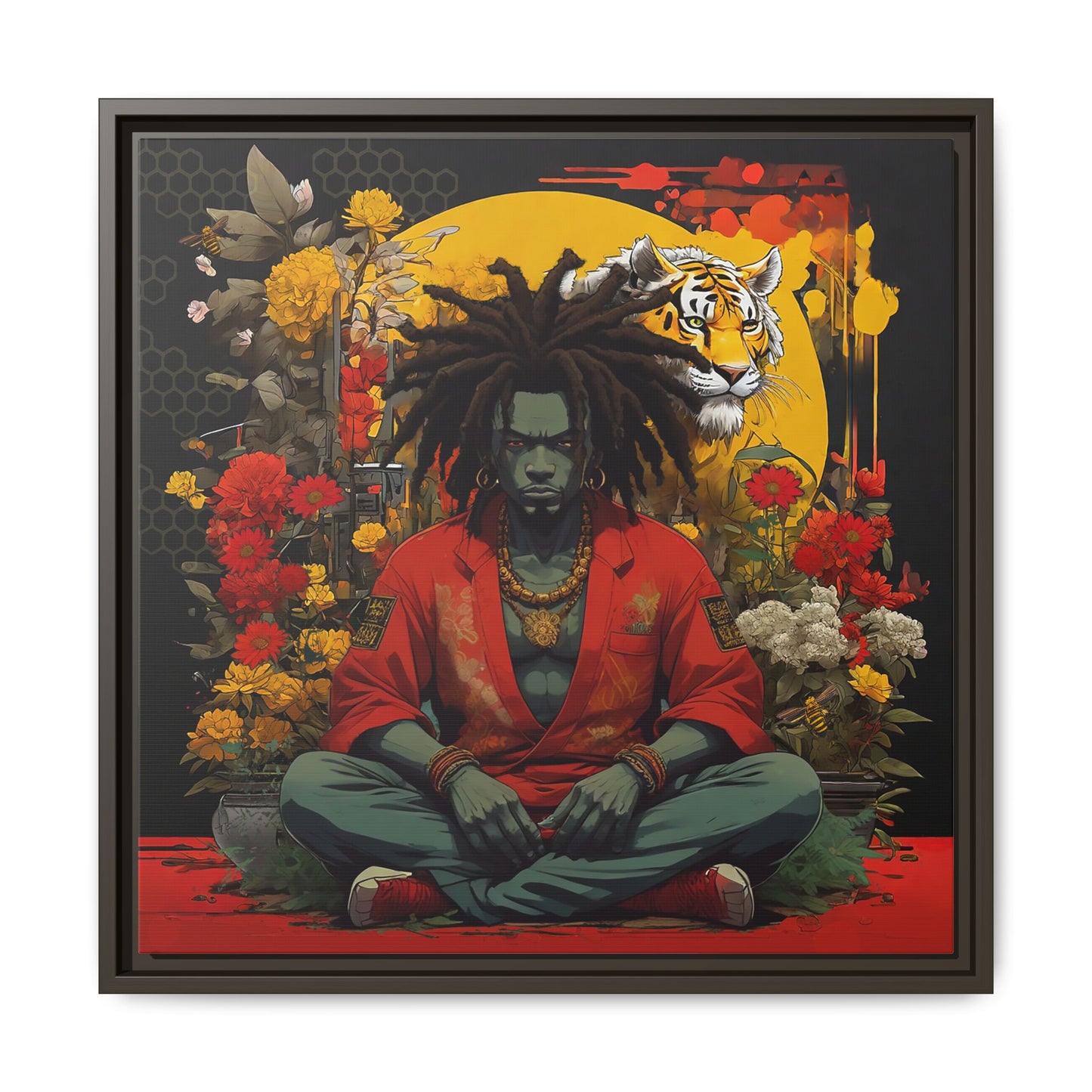 AfroBotRai " Meditation" Canvas Gallery Wraps