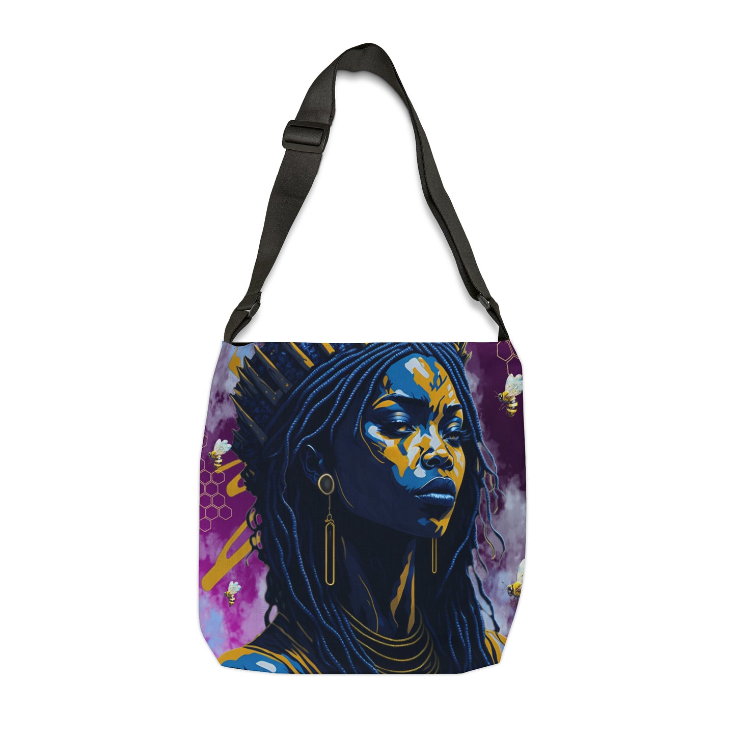 New Type Violet Adjustable Tote Bag (AOP)