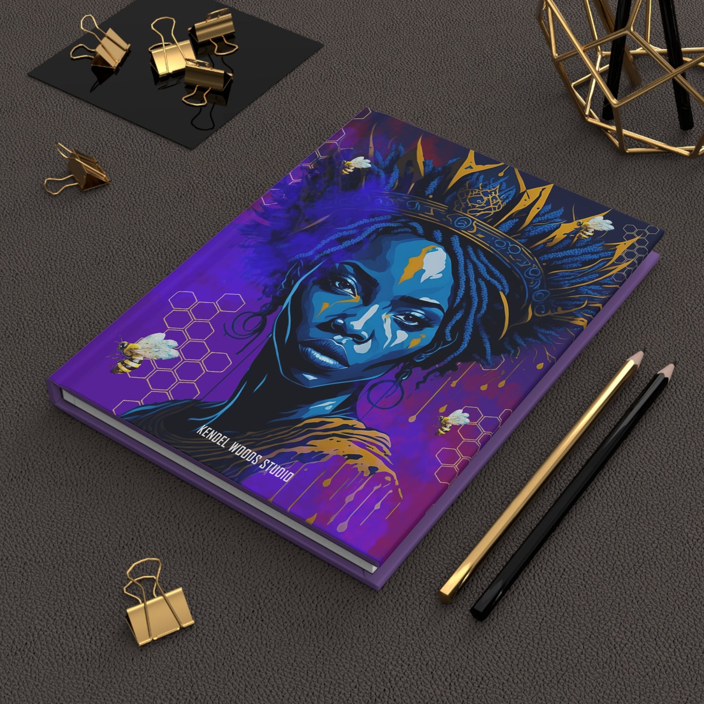 New Type Indigo Hardcover Journal Matte