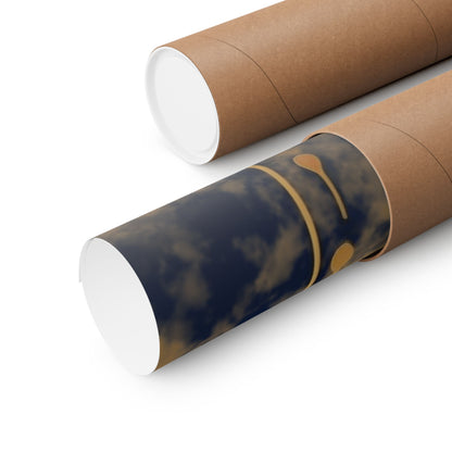New Type Blue Matte Vertical Posters