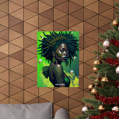 New Type Green Matte Vertical Posters