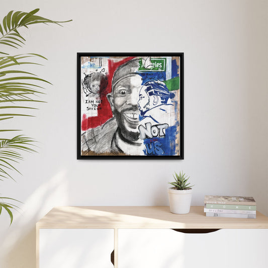 Kendrick Sketch #01- Framed Canvas Art Print
