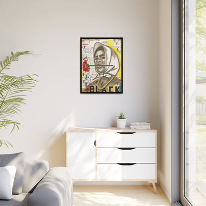 Gold In My Mouth -Framed Matte Canvas Art