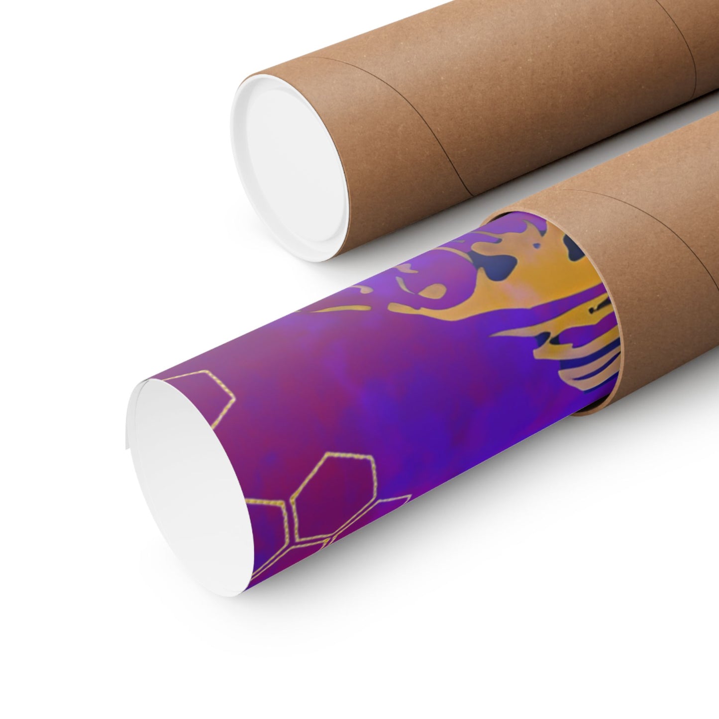 New Type Indigo Matte Vertical Posters
