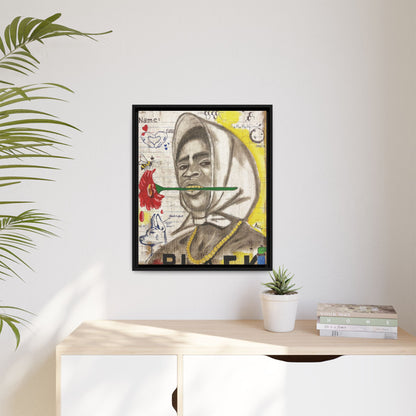 Gold In My Mouth -Framed Matte Canvas Art