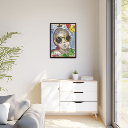 Black Boy Joy "Prince" -Framed Canvas Art Print  Multi-Color Wall Decor