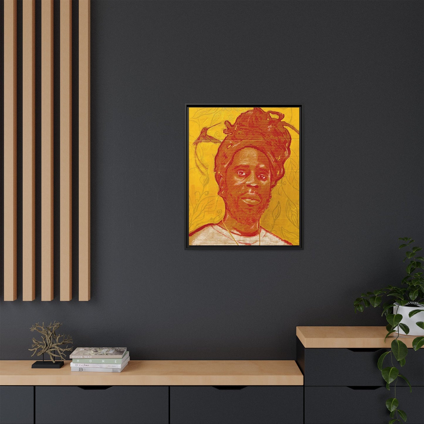 Chronixx "Eternal Light"- Framed Matte Canvas Portrait — Red Pencil &24k goldleaf Chronixx Art Print