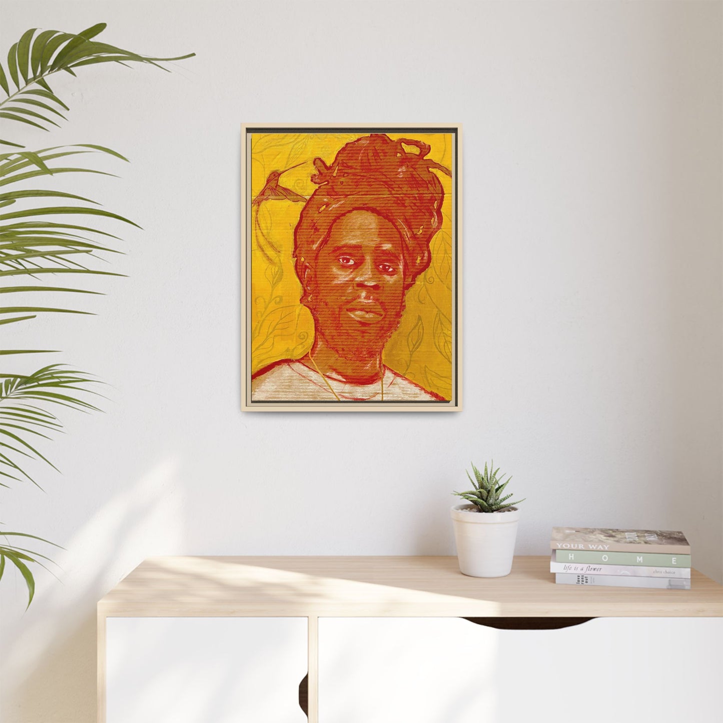 Chronixx "Eternal Light"- Framed Matte Canvas Portrait — Red Pencil &24k goldleaf Chronixx Art Print