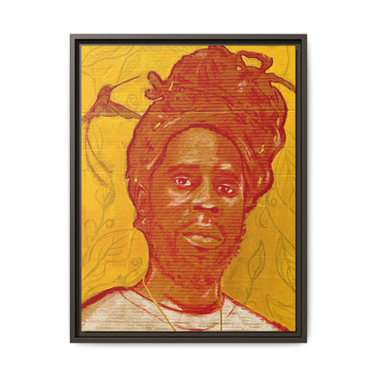 Chronixx "Eternal Light"- Framed Matte Canvas Portrait — Red Pencil &24k goldleaf Chronixx Art Print