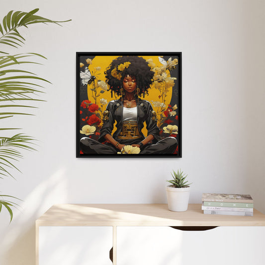 Garden Meditation " Meditation" Canvas Gallery Wraps