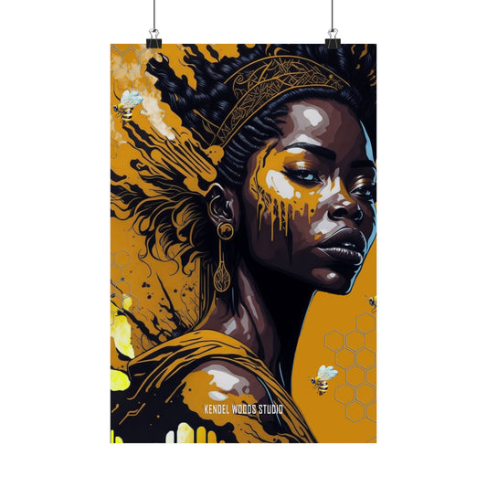 New Type Orange Matte Vertical Posters