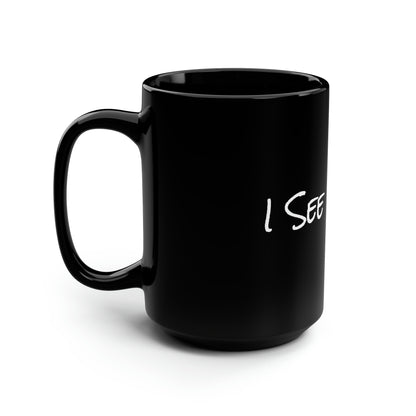 New Type Indigo Black Mug, 15oz