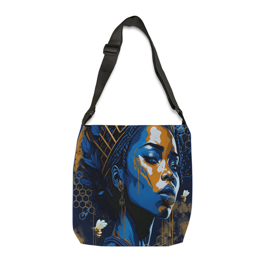 New Type Blue Adjustable Tote Bag (AOP)