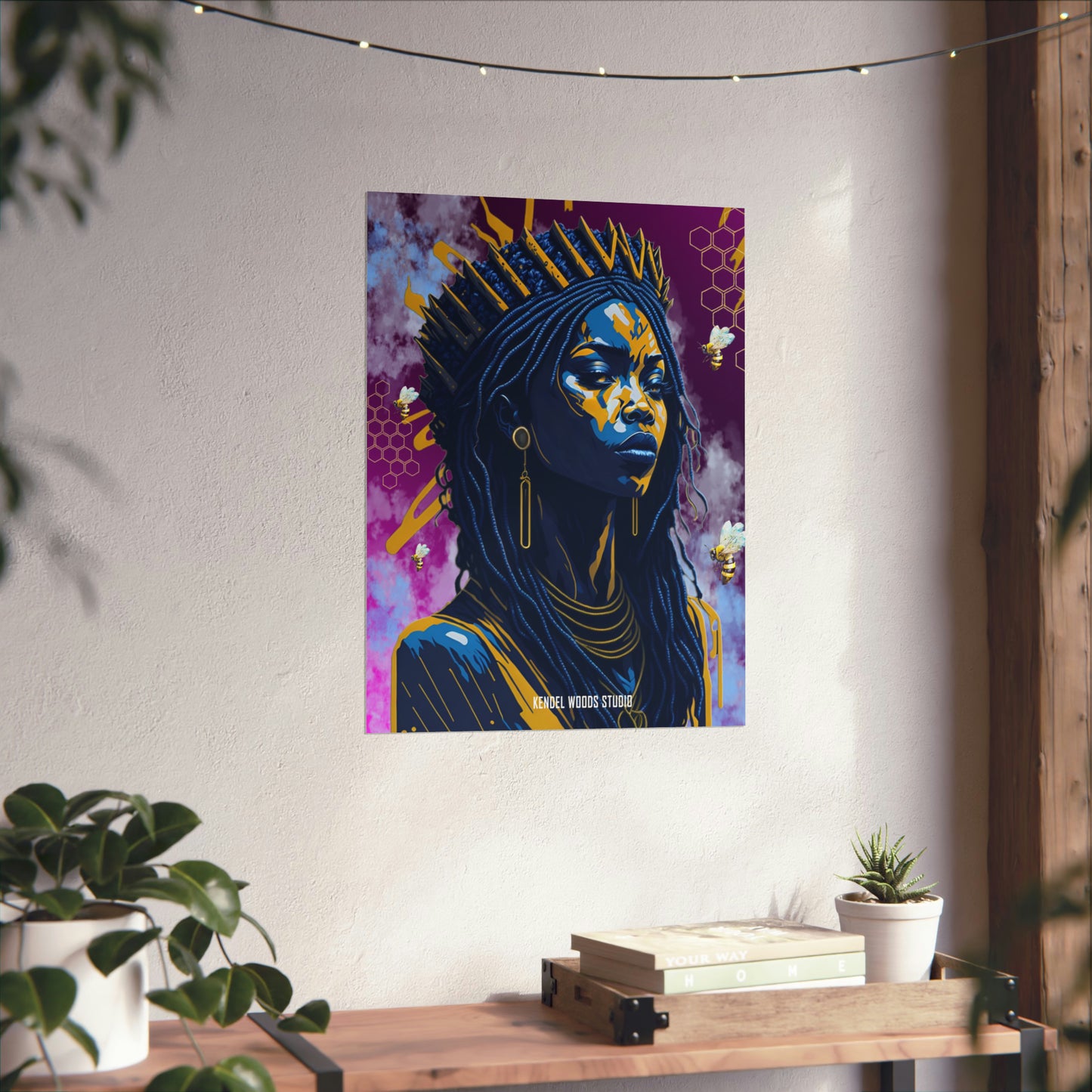 New Type Violet Matte Vertical Posters
