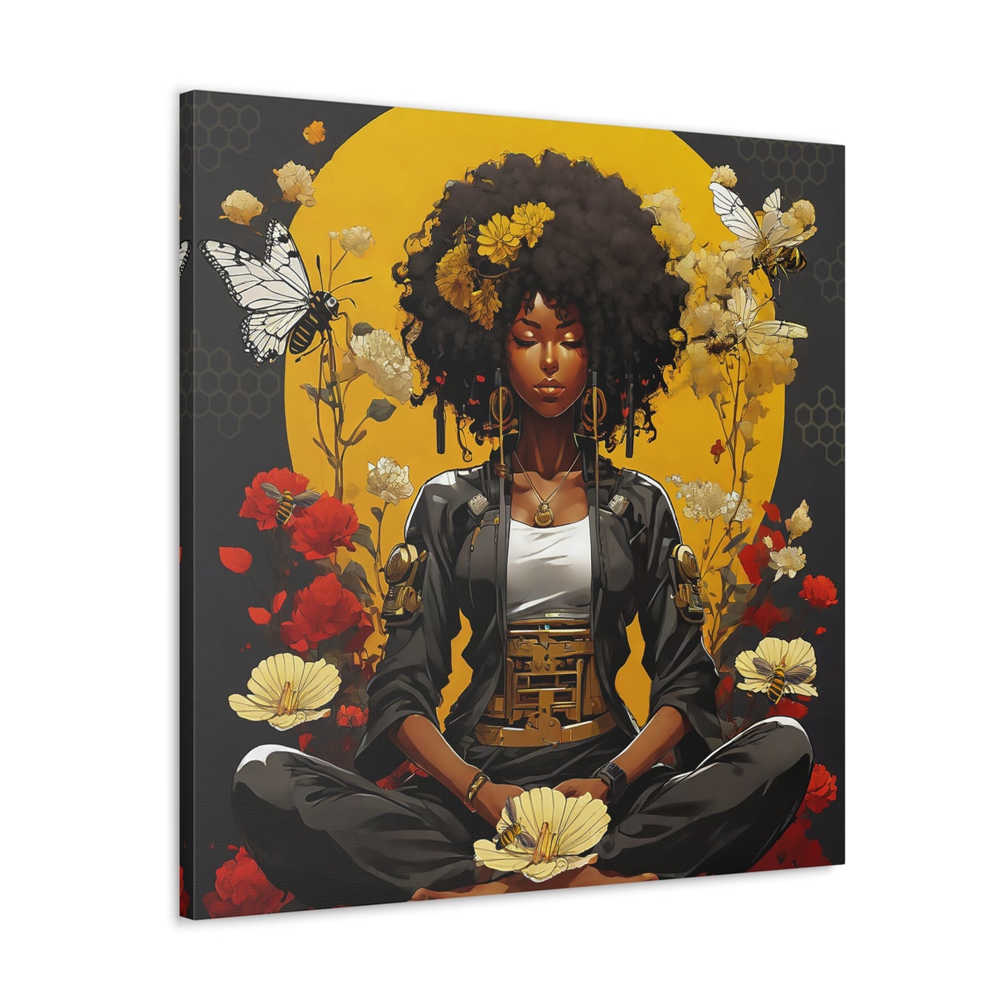 Garden Meditation " Meditation" Canvas Gallery Wraps