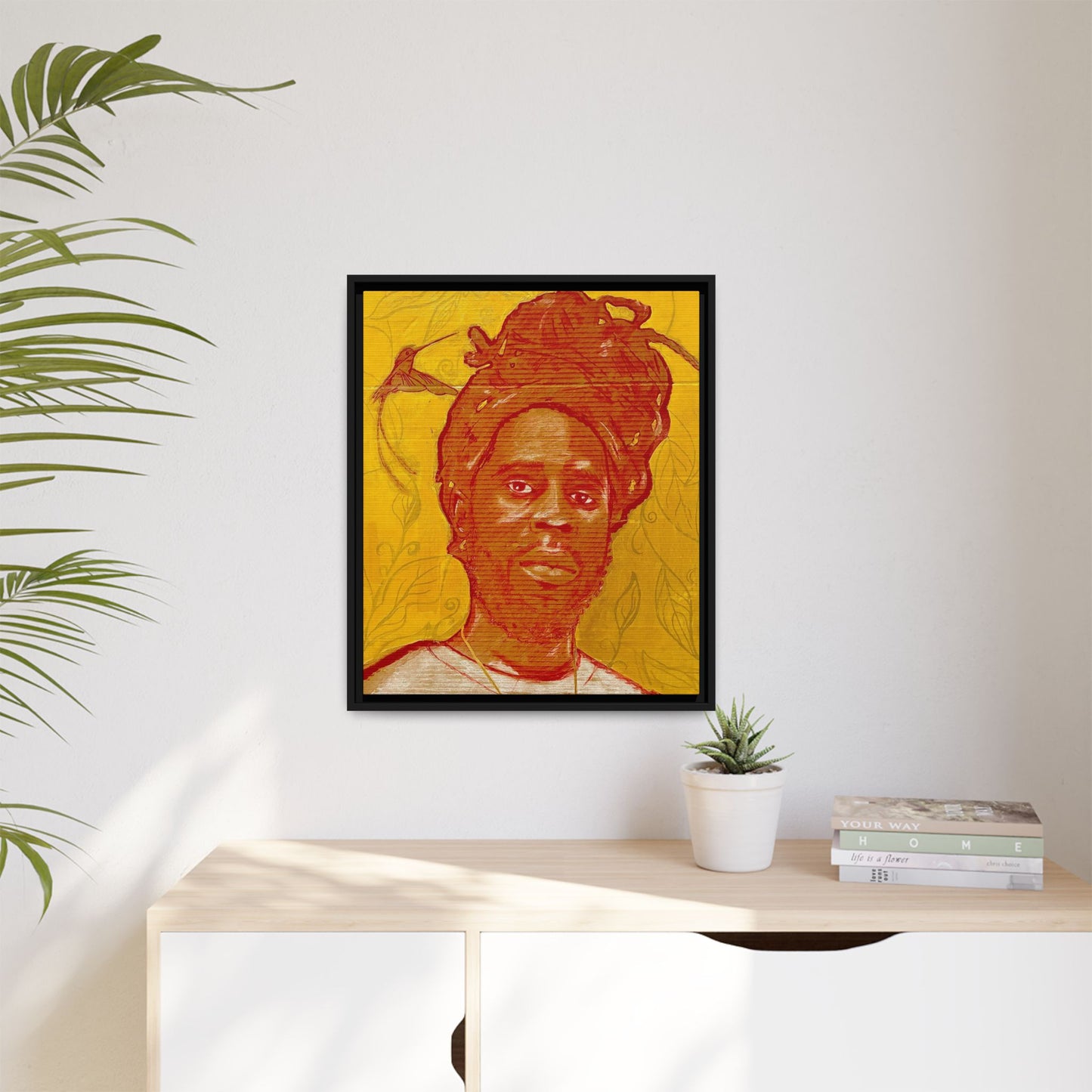 Chronixx "Eternal Light"- Framed Matte Canvas Portrait — Red Pencil &24k goldleaf Chronixx Art Print