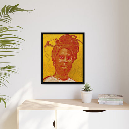 Chronixx "Eternal Light"- Framed Matte Canvas Portrait — Red Pencil &24k goldleaf Chronixx Art Print
