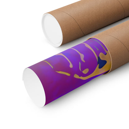 New Type Indigo Matte Vertical Posters