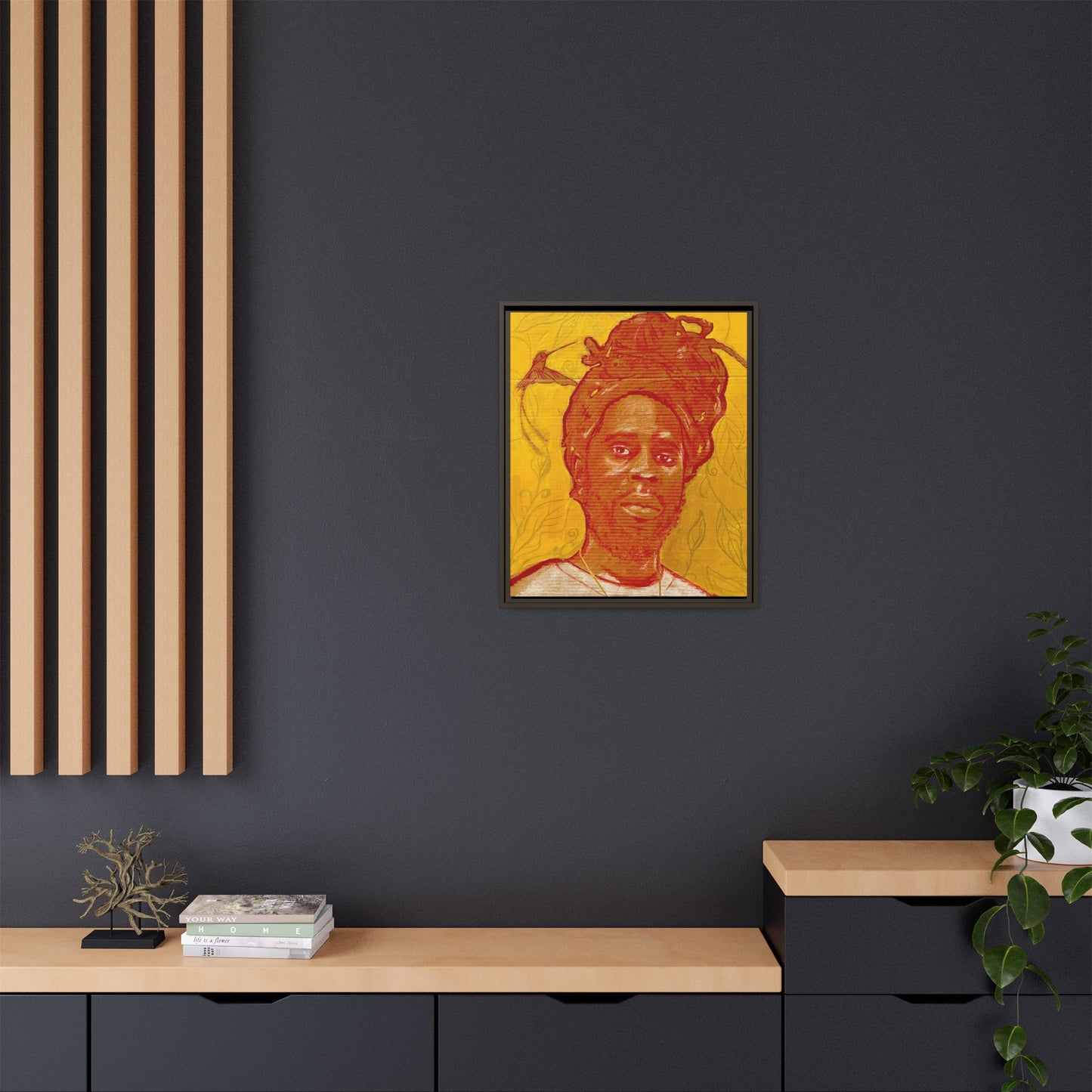 Chronixx "Eternal Light"- Framed Matte Canvas Portrait — Red Pencil &24k goldleaf Chronixx Art Print