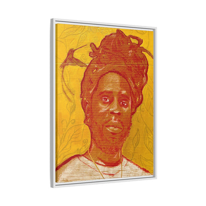 Chronixx "Eternal Light"- Framed Matte Canvas Portrait — Red Pencil &24k goldleaf Chronixx Art Print