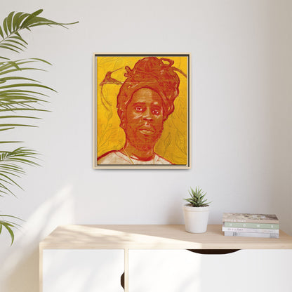 Chronixx "Eternal Light"- Framed Matte Canvas Portrait — Red Pencil &24k goldleaf Chronixx Art Print