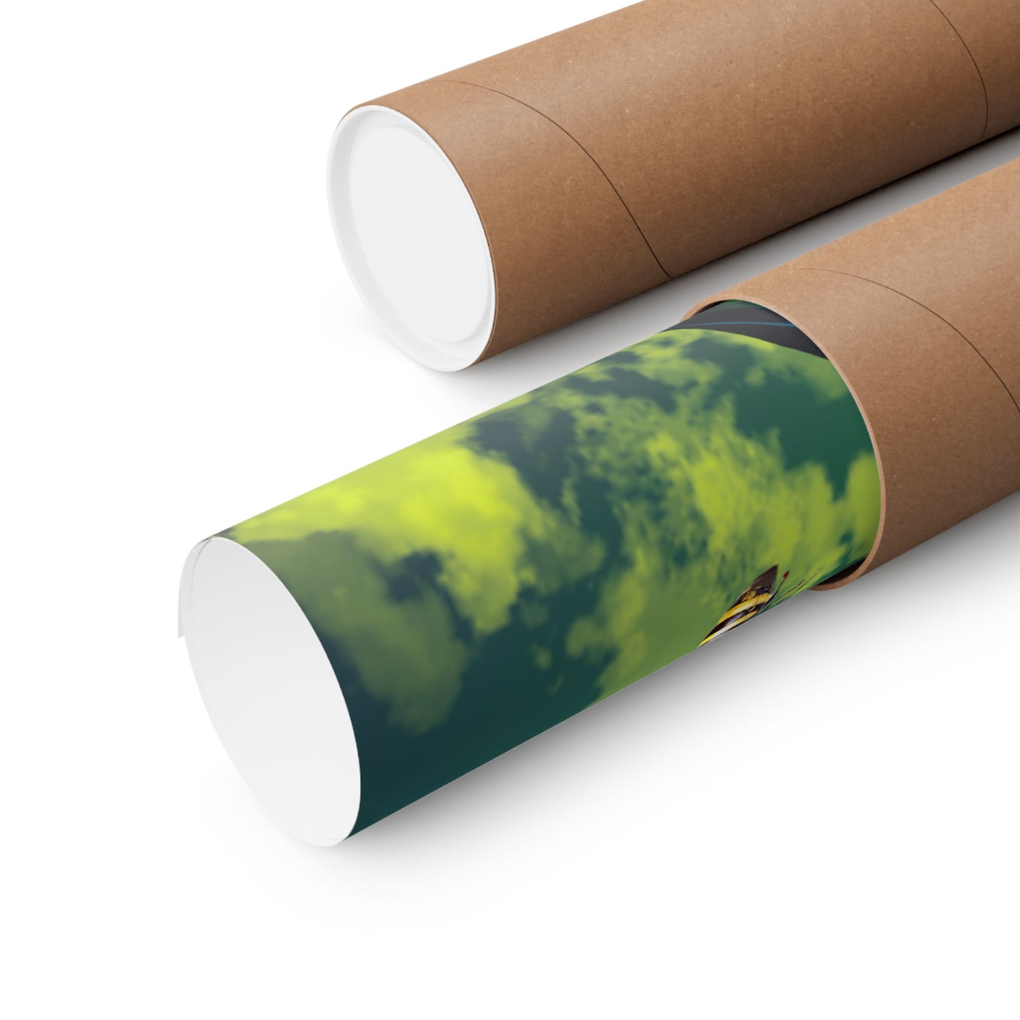 New Type Green Matte Vertical Posters