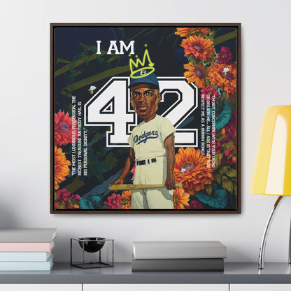 'I AM 42'  Framed  Canvas Wrap