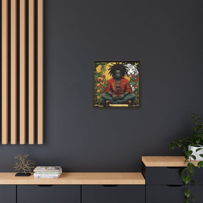 AfroBotRai White Tiger Meditation "Meditation" Canvas Gallery Wraps