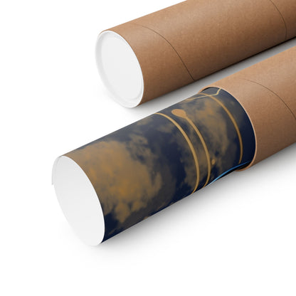 New Type Blue Matte Vertical Posters