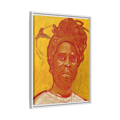 Chronixx "Eternal Light"- Framed Matte Canvas Portrait — Red Pencil &24k goldleaf Chronixx Art Print