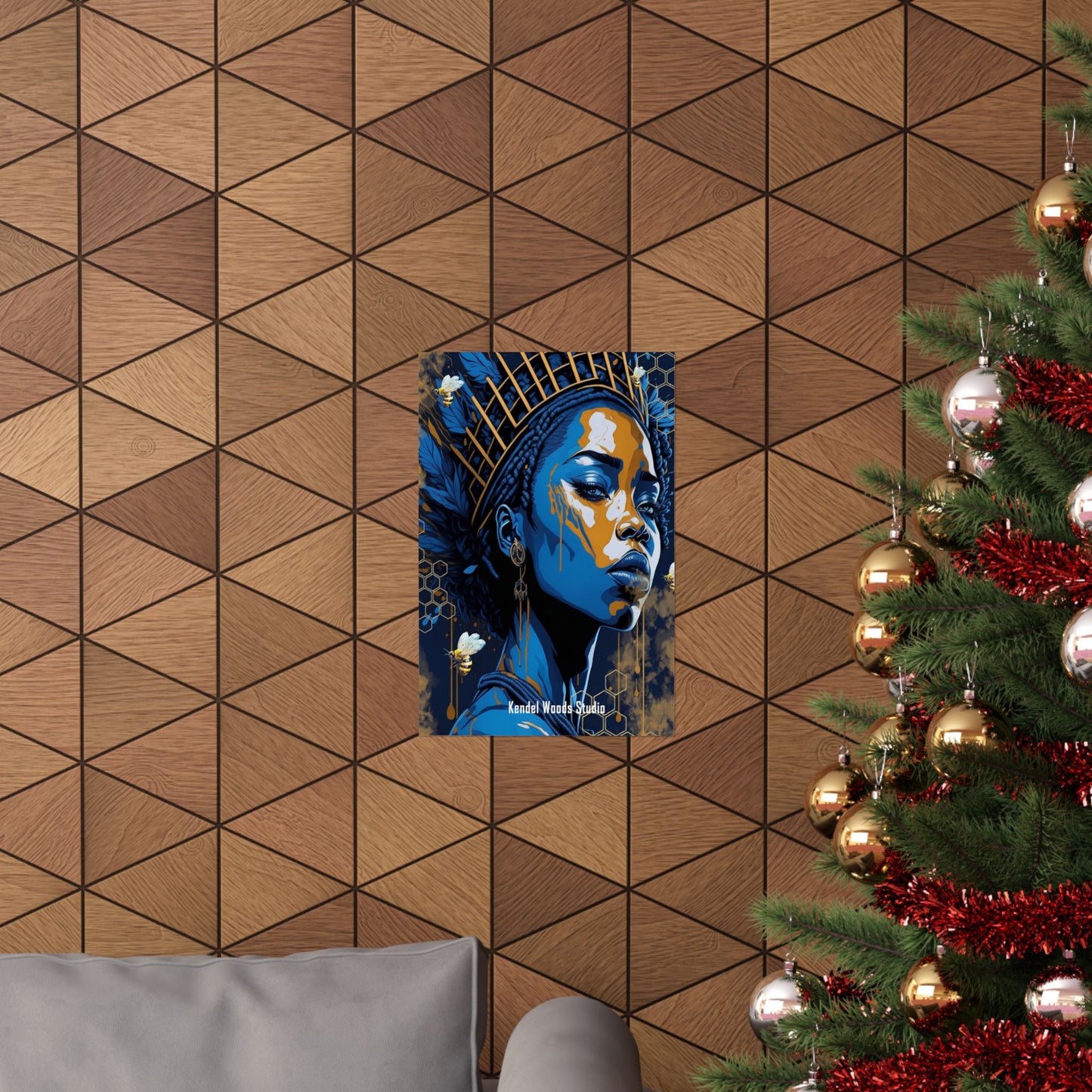 New Type Blue Matte Vertical Posters