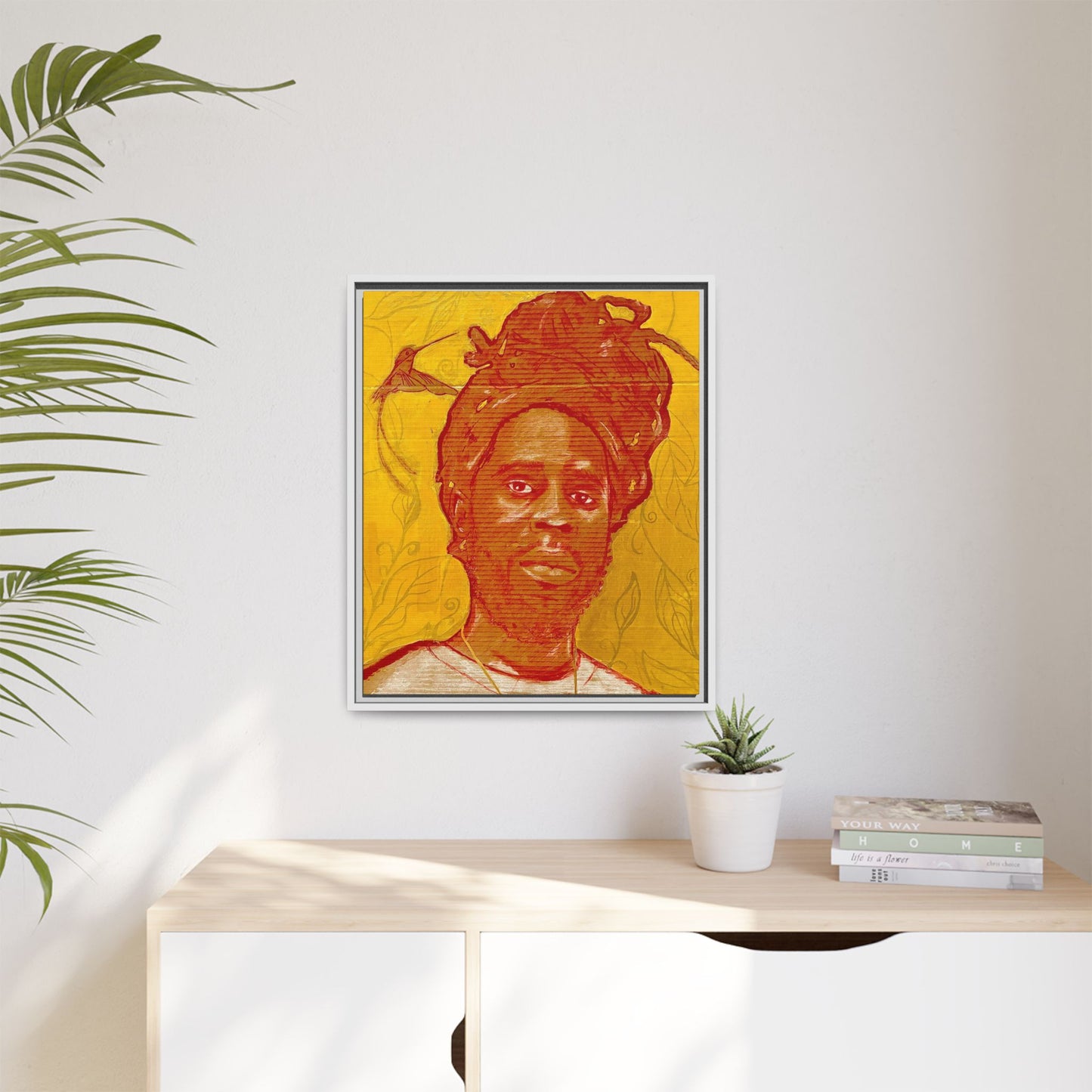 Chronixx "Eternal Light"- Framed Matte Canvas Portrait — Red Pencil &24k goldleaf Chronixx Art Print