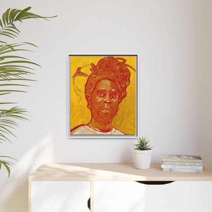 Chronixx "Eternal Light"- Framed Matte Canvas Portrait — Red Pencil &24k goldleaf Chronixx Art Print