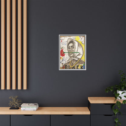 Gold In My Mouth -Framed Matte Canvas Art