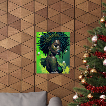 New Type Green Matte Vertical Posters