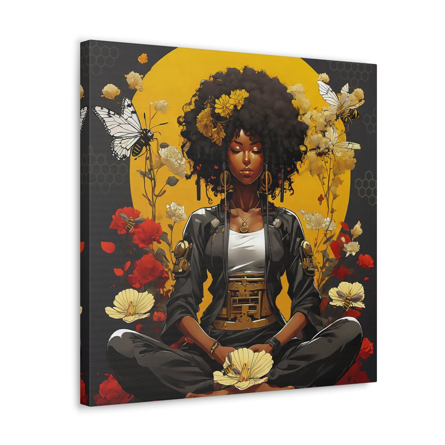 Garden Meditation " Meditation" Canvas Gallery Wraps