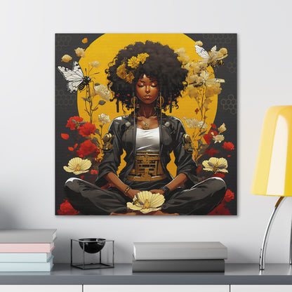 Garden Meditation " Meditation" Canvas Gallery Wraps