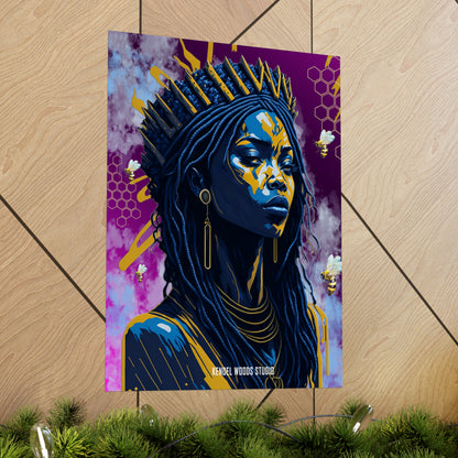 New Type Violet Matte Vertical Posters
