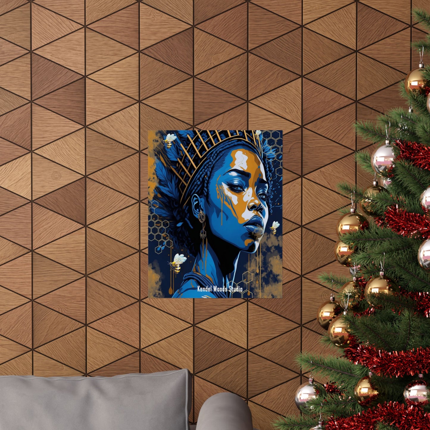 New Type Blue Matte Vertical Posters