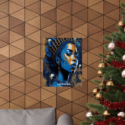 New Type Blue Matte Vertical Posters