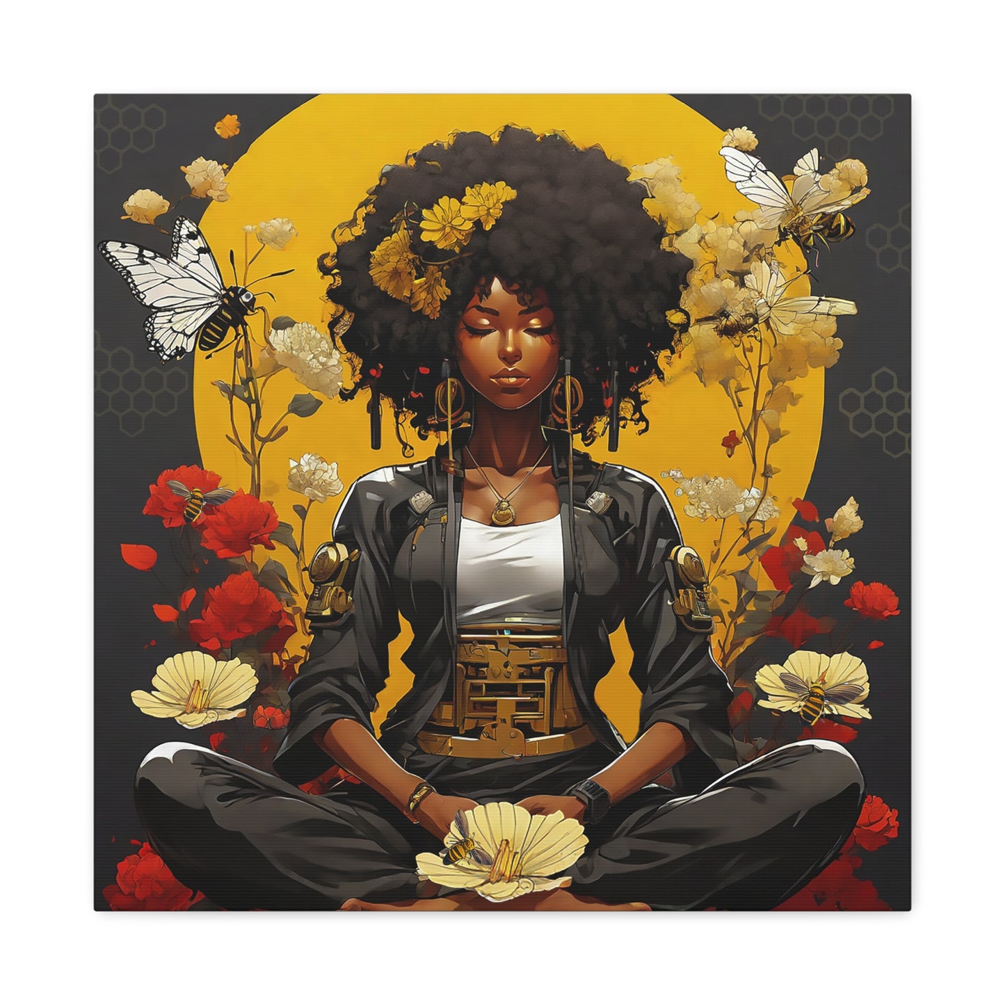 Garden Meditation " Meditation" Canvas Gallery Wraps