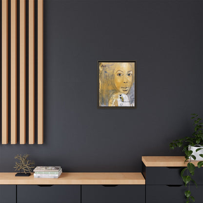 Aaliyah -Multi-Color Framed Matte Canvas