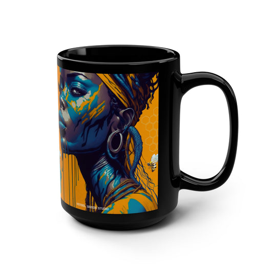 New Type Yellow Black Mug, 15oz