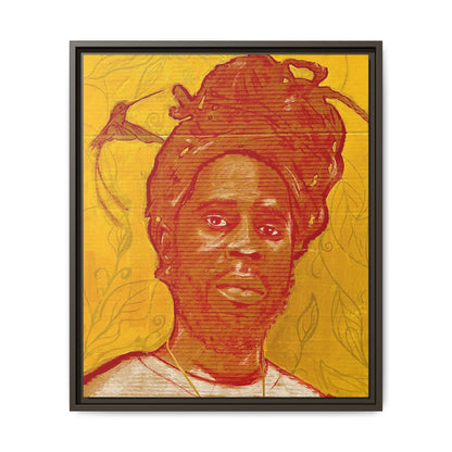 Chronixx "Eternal Light"- Framed Matte Canvas Portrait — Red Pencil &24k goldleaf Chronixx Art Print